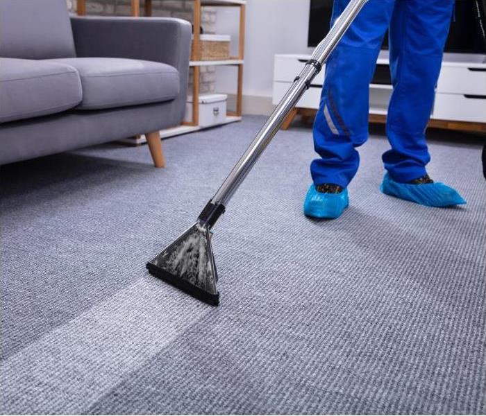 vacuum cleaning floor